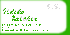 ildiko walther business card